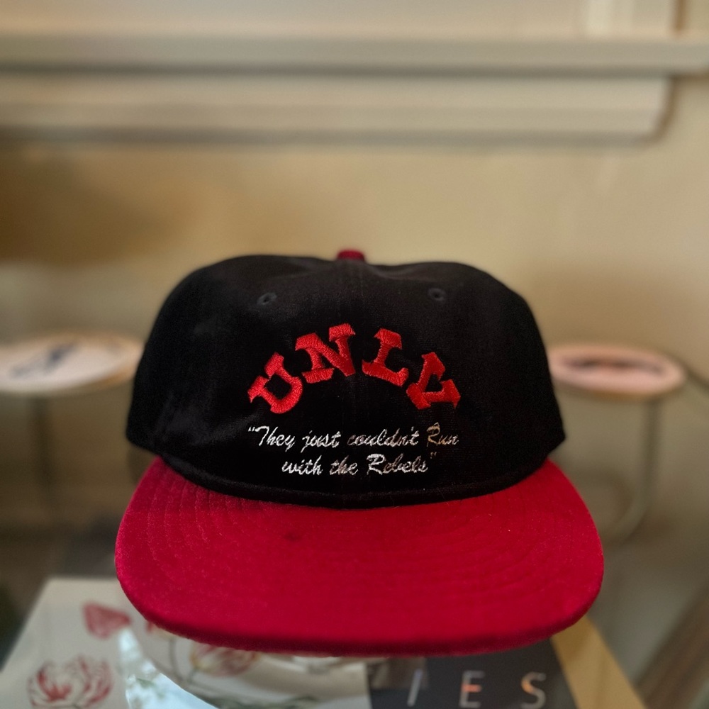 Feature UNLV “They Couldn’t Run With The Rebels” Velvet SnapBack Hat